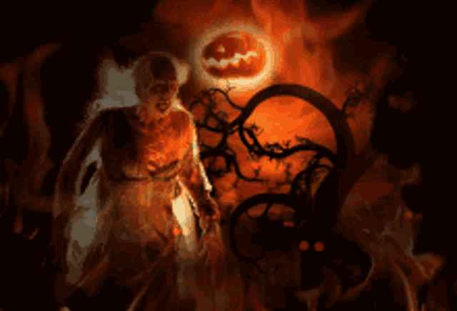 Scary Halloween Happpy Halloween Gif GIF