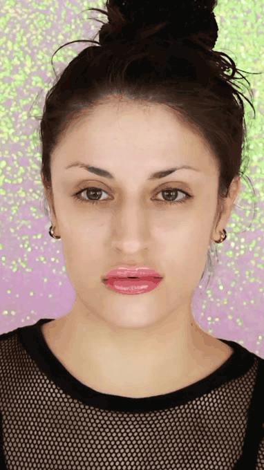 Scary Halloween Skeleton Make Up GIF