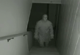 Scary Halloween Stairs Ghost GIF