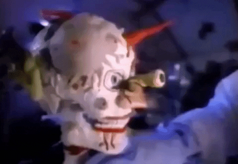 Scary Halloween Vintage Clown GIF