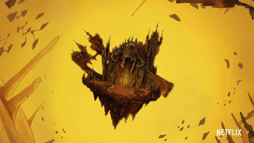 Scary Hell Door Dark Anime GIF