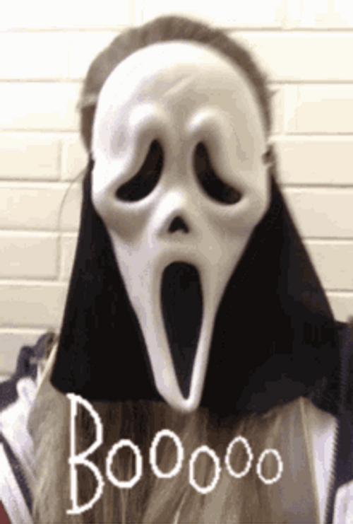 Scary Horror Scream Mask GIF