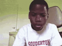 Scary Kid Clutching Pearls GIF