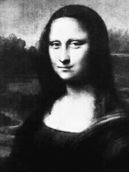 Scary Mona Lisa GIF