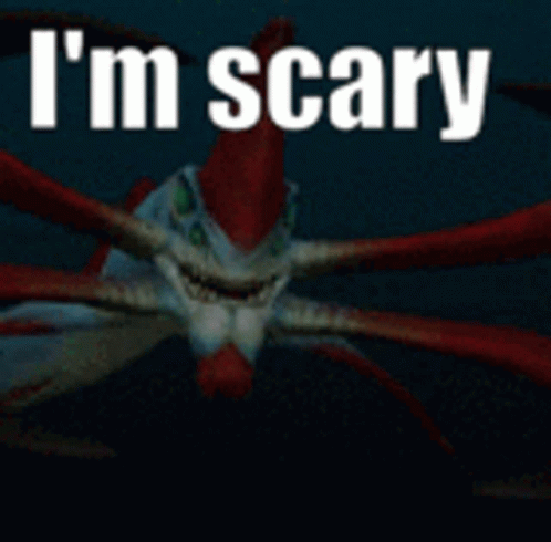 Scary Monster Saying I'm Scary GIF