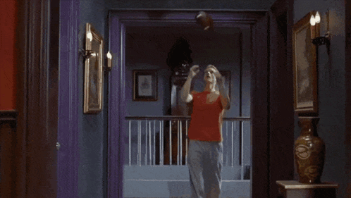 Scary Movie 2 Anna Faris Fell Down GIF