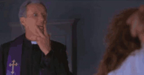 Scary Movie 2 James Woods As Priest GIF