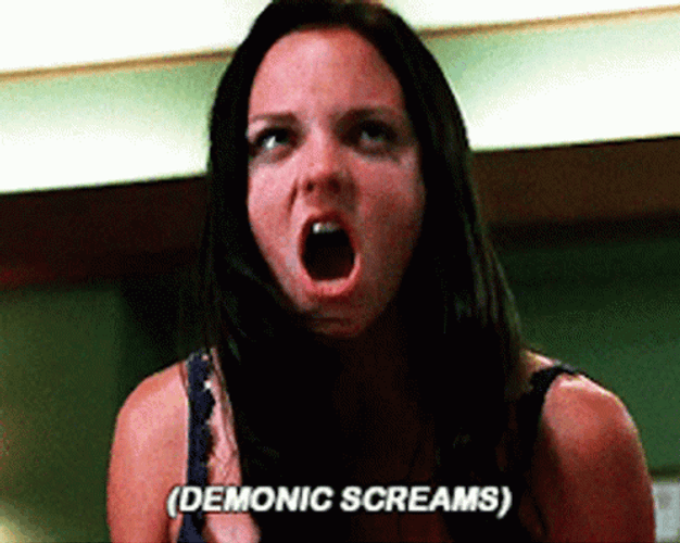 Scary Movie Anna Faris Possessed Demonic Screams GIF