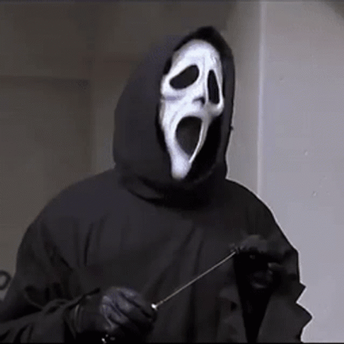 Scary Movie Ghost Face Nodding GIF