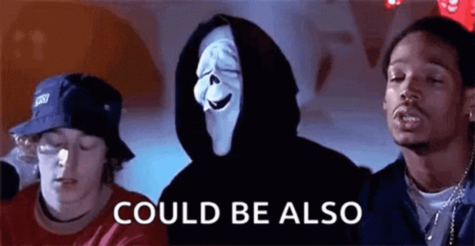 Scary Movie Ghost Face Shaking Head GIF