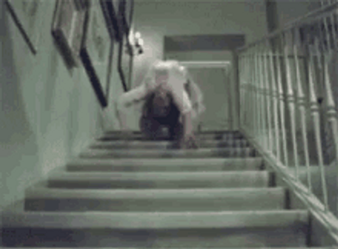 Scary Movie Paranormal Woman Stairs GIF