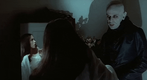 Scary Nosferatu Talking To Lucy GIF