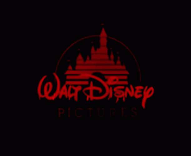 Scary Red Walt Disney Logo GIF
