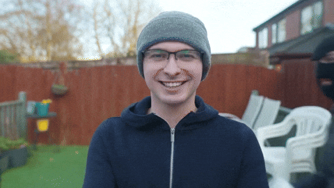 Scary Robber Sneaking From Behind GIF