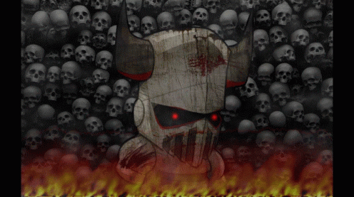 Scary Skull Castle Crasher Boss GIF