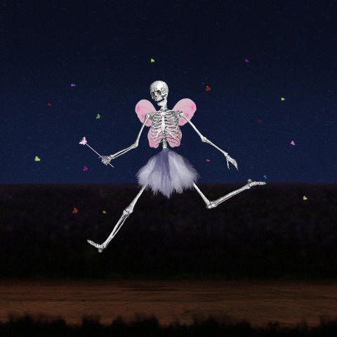 Scary Skull Fairy GIF
