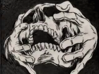 Scary Skull Hypnosis GIF