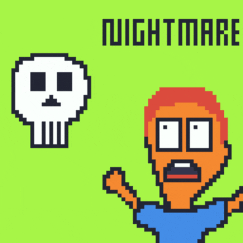 Scary Skull Scarrying Someone GIF