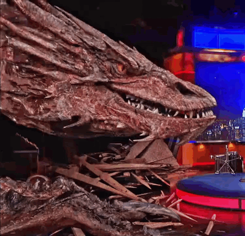 Scary Smaug Tongue Out GIF