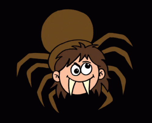 Scary Spider Boy GIF