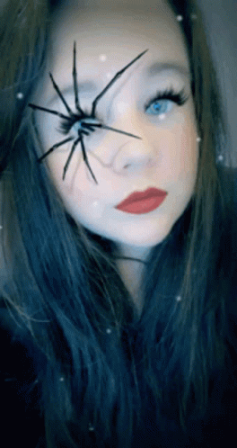 Scary Spider Eyes Camera Filter GIF