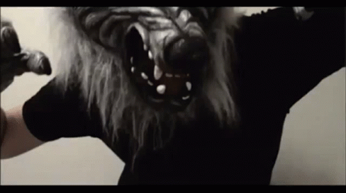 Scary Spider Jumpscare Mask GIF