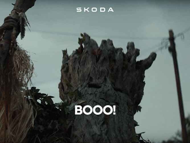 Scary Tree Booo GIF