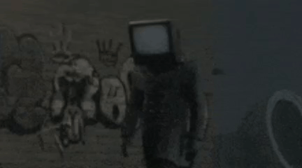Scary Tv Man Walking Sideways Skibidi Toilet GIF