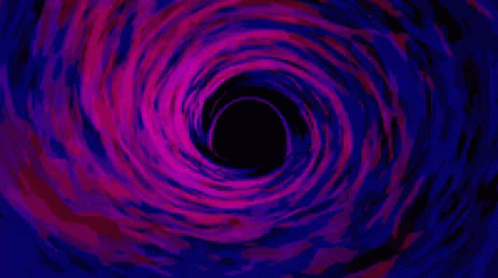 Scary Violet Vortex With Black Center GIF