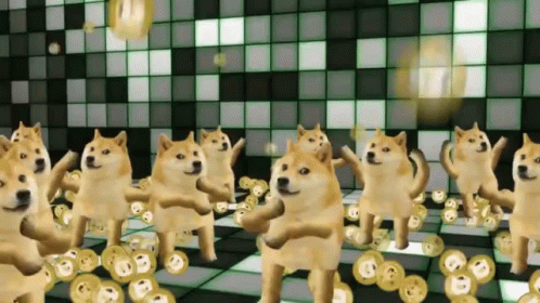 Scattered Dancing Doge Meme GIF
