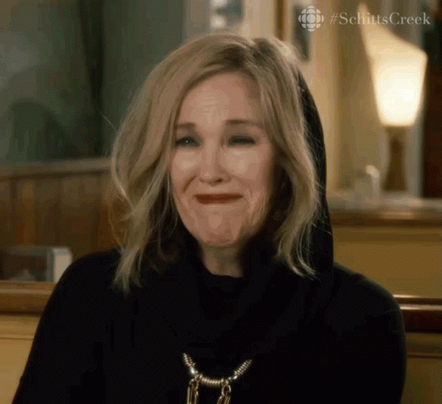 Schitt's Creek Moira Rose Saying Yes GIF