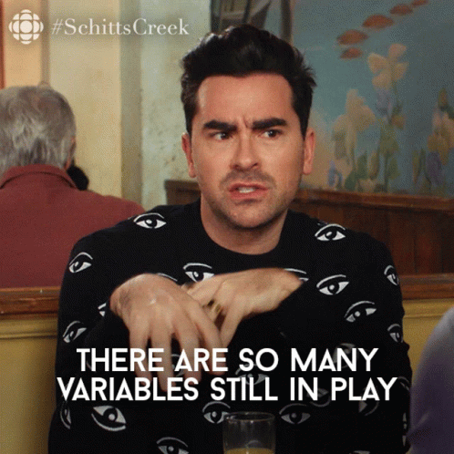 Schitt's Creek Dan Levy There Are Many Variables GIF