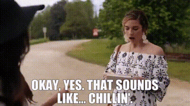 Schitt's Creek Alexis Rose Chillin' GIF