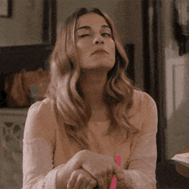 Schitt's Creek Alexis Rose Wink GIF
