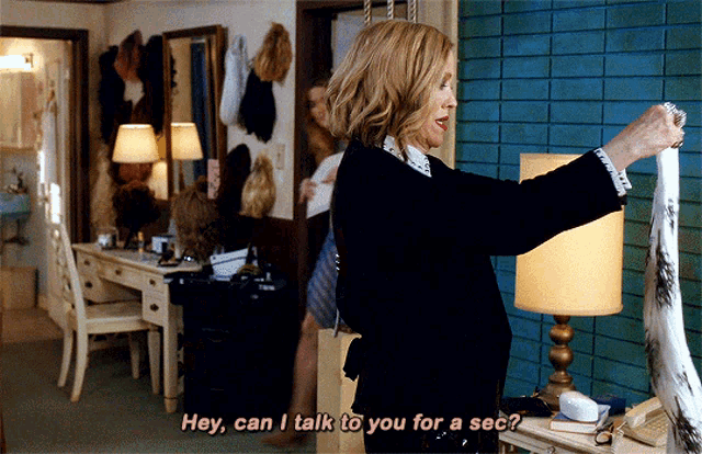 Schitt's Creek Can I Talk To You GIF
