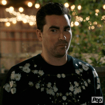 Schitt's Creek Dan Levy I Knew It GIF