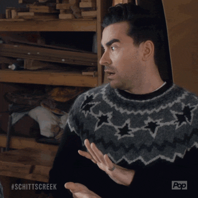 Schitt's Creek Dan Levy Not Cool With It GIF