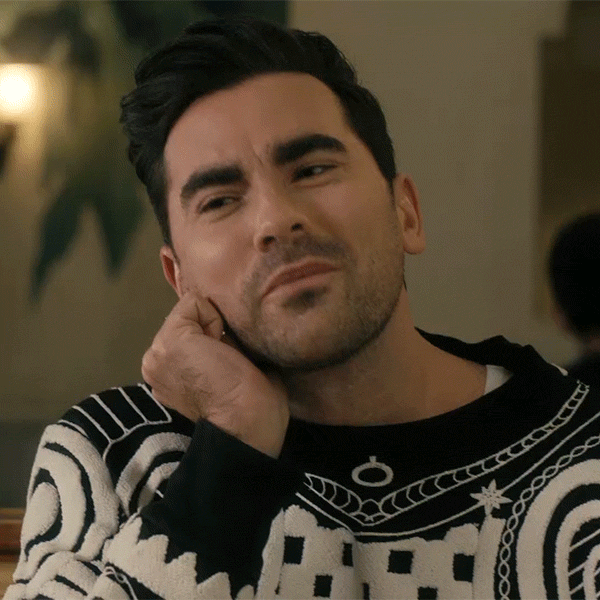 Schitt's Creek David Rose Nods GIF