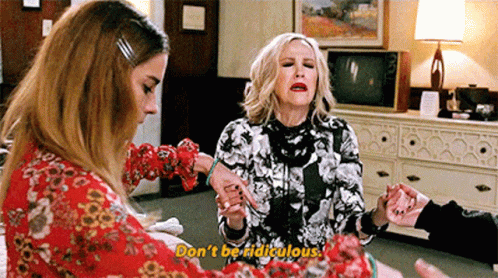 Schitt's Creek Group Praying GIF