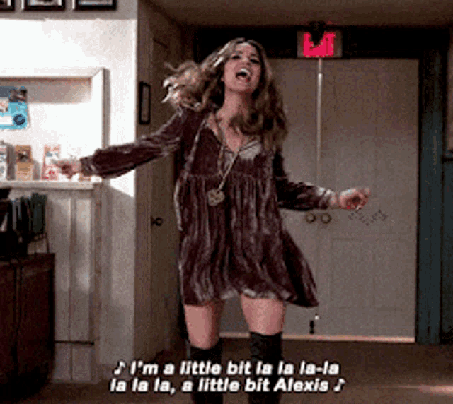 Schitt's Creek Little Bit Of Alexis GIF