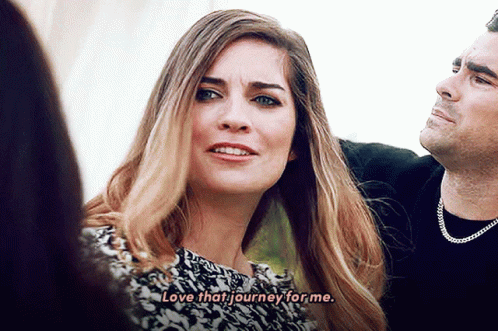 Schitt's Creek Love That Journey GIF