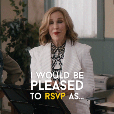 Schitt's Creek Moira Rose Pending GIF