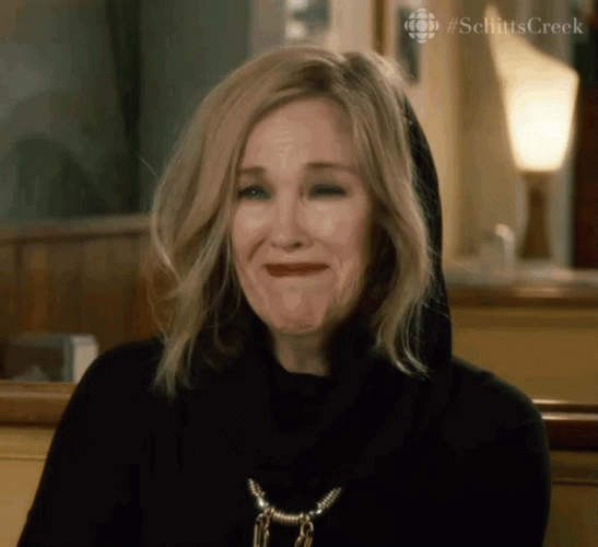 Schitt's Creek Moira Rose Saying Yes GIF