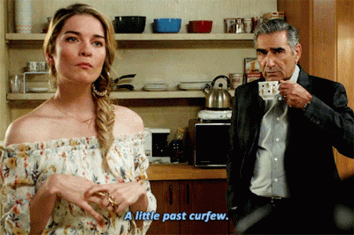 Schitt's Creek Past Curfew GIF