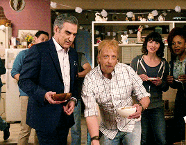 Schitt's Creek Pregnant Jocelyn GIF