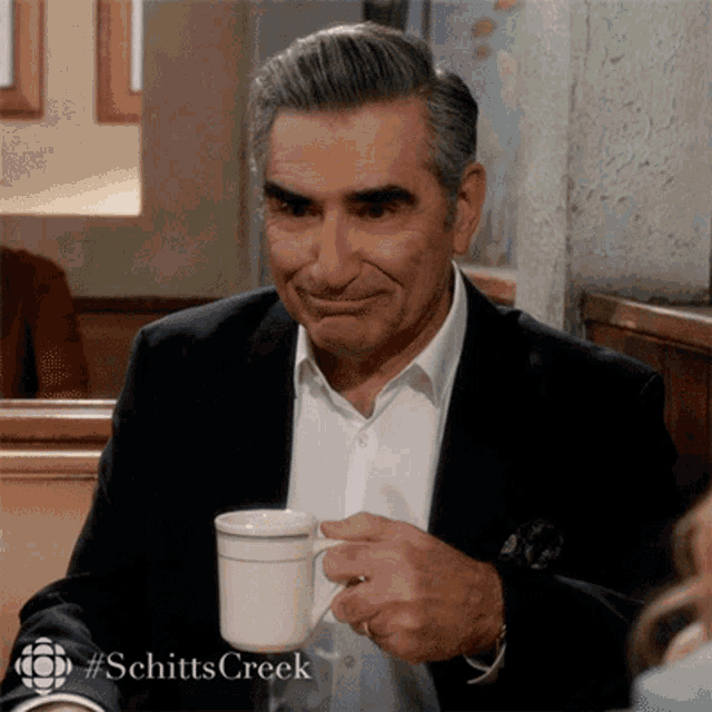Schitt's Creek Show Johnny Rose Realization GIF