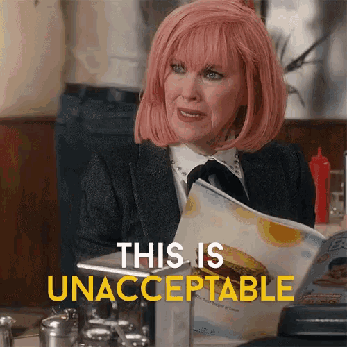 Schitt's Creek This Is Unacceptable GIF
