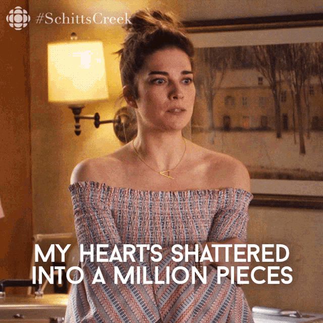 Schitts Creek Alexis Rose Hearts GIF