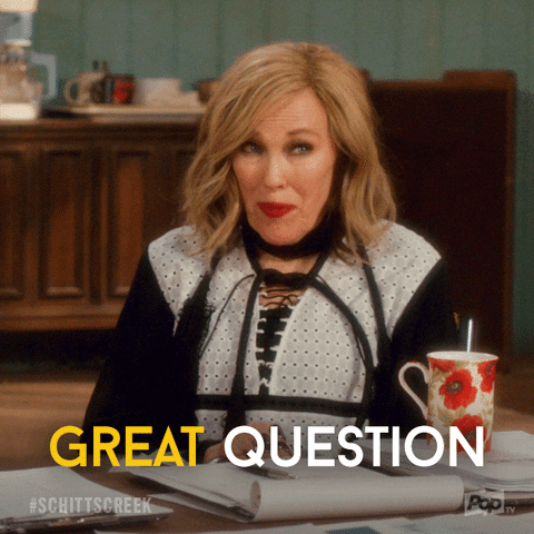 Schitts Creek Moira Great Question GIF