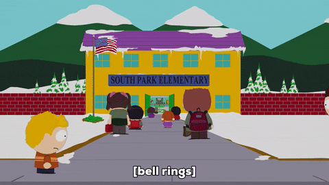School Bell Ringing South Park GIF